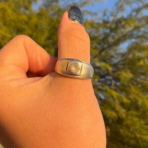 Vintage Raw Stone Men's Ring